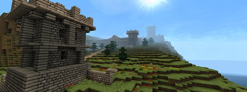 Интерфейс Minecraft с активированным текстур-паком JohnSmith в меню пакетов ресурсов