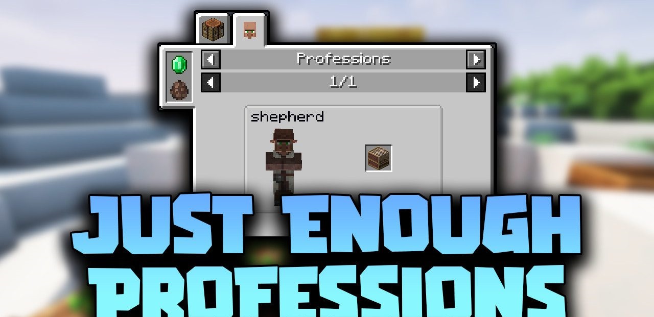 Just Enough Professions для Minecraft 1.16.5