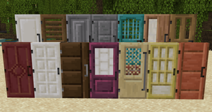 Интерфейс Connected Doors: настройка синхронизации дверей в Minecraft