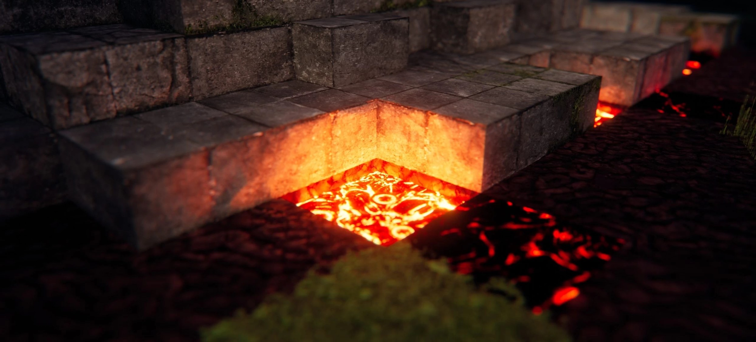 Фантастический вид на океан и небо в Minecraft с улучшенными шейдерами