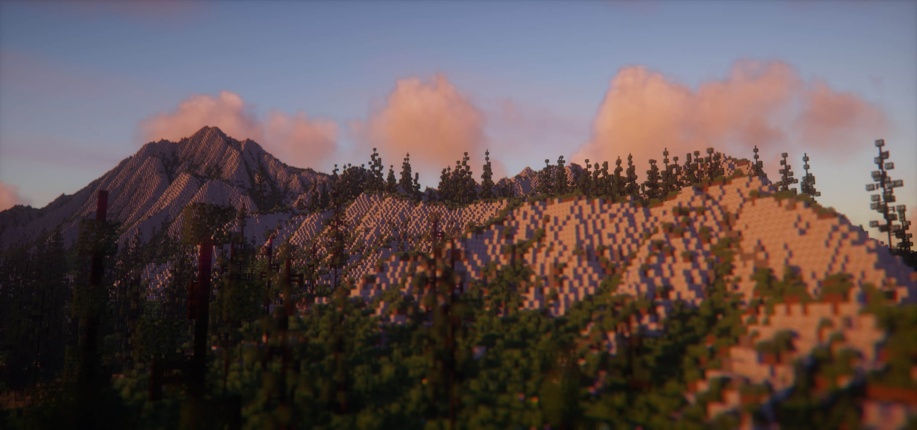 Крупный план персонажа в Minecraft с детализированными тенями благодаря шейдеру Kappa
