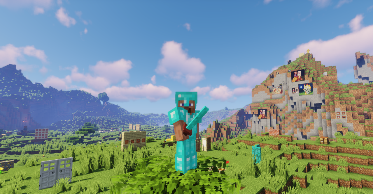 Катана в действии: анимация удара и эффекты в Minecraft