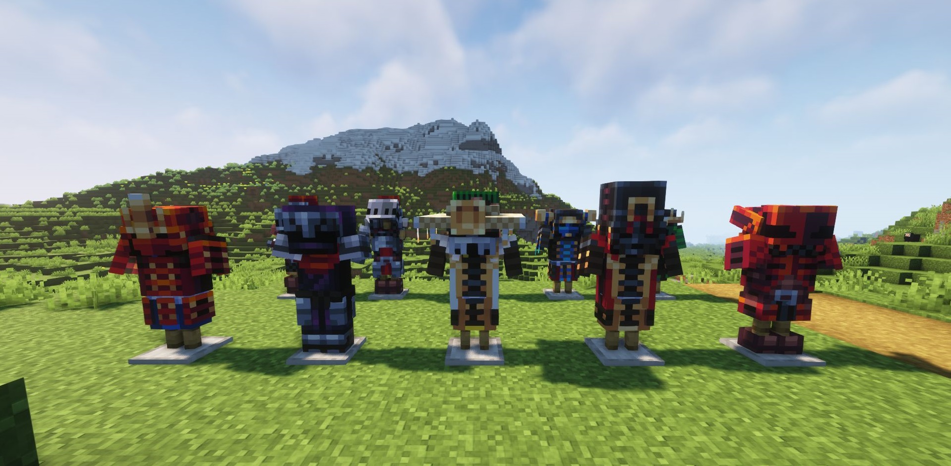 Игрок использует магический артефакт из мода Knight Quest в Minecraft