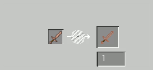 Рецепт создания гладкого гранитного меча в Minecraft