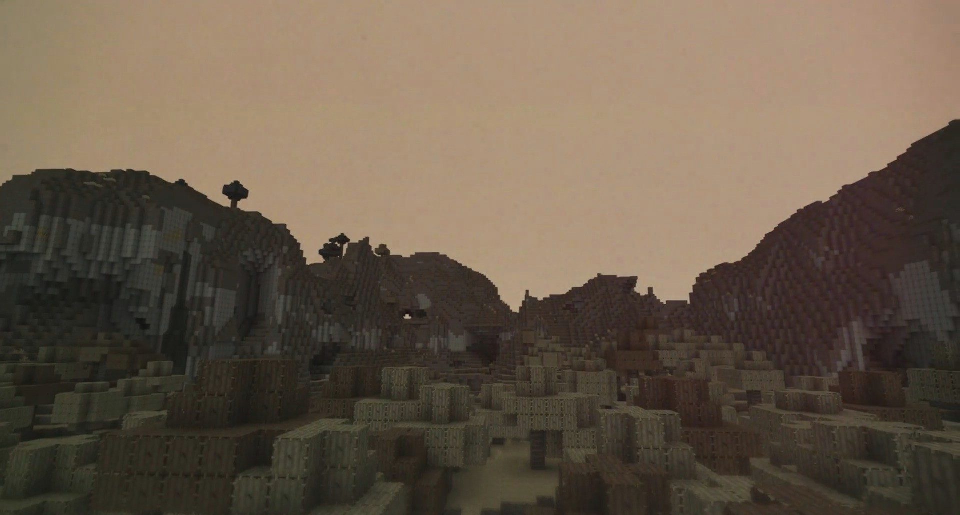 Реалистичные текстуры разрушенных зданий в Minecraft