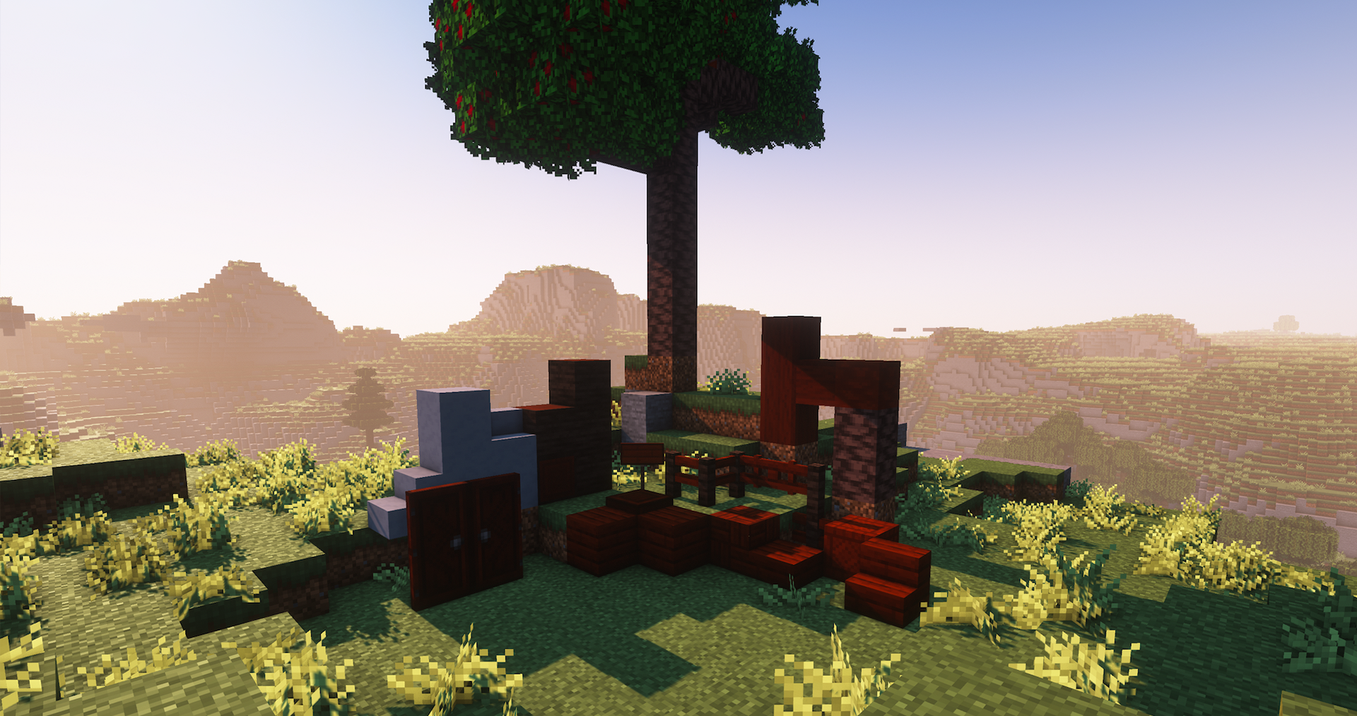 Готовые винные бутылки и бочки в инвентаре Minecraft с модом Let’s Do: Vinery