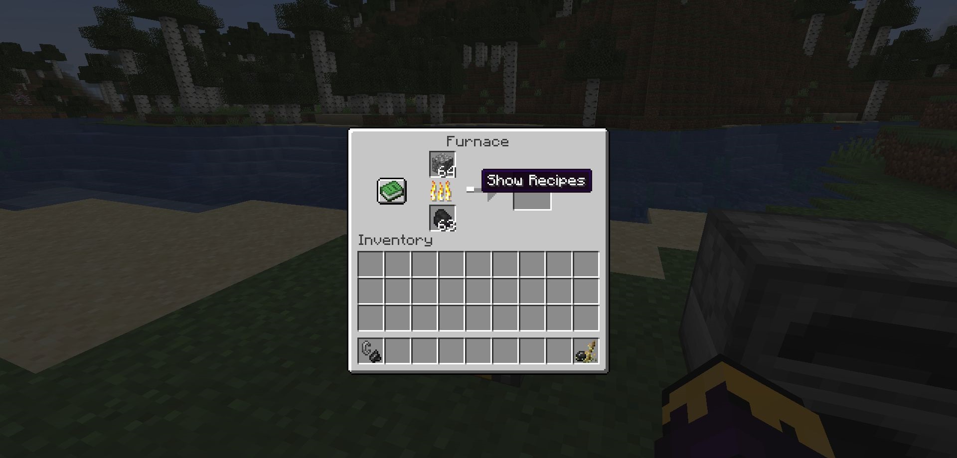 Группа игроков у костра в Minecraft с модом Lit It Up
