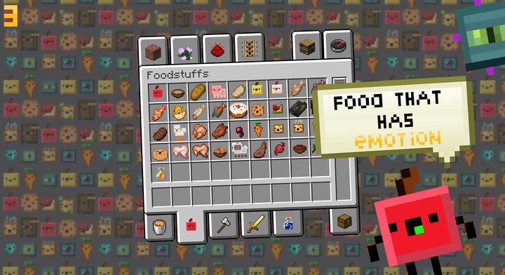 Пример использования текстур-пака Living Items в Minecraft с улучшенной графикой