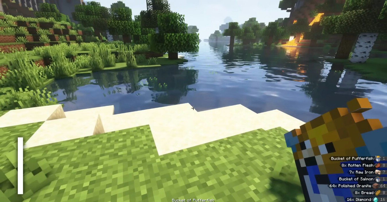 Настройки интерфейса Loot Journal в меню Minecraft
