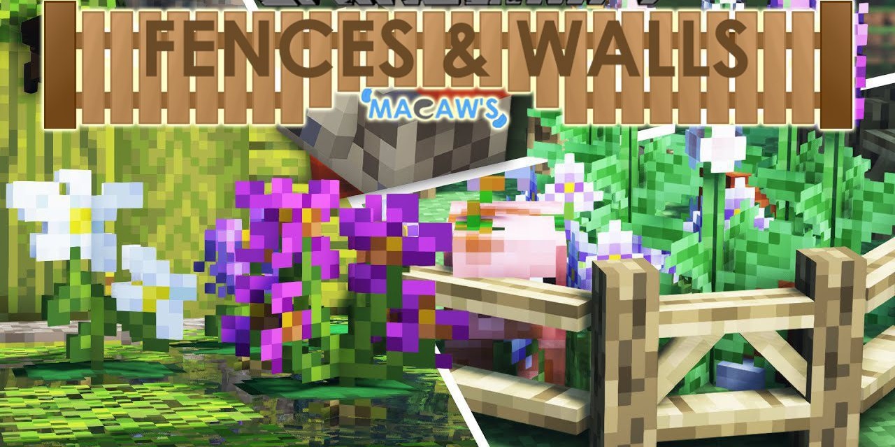Macaw’s Fences and Walls для Minecraft 1.20.6