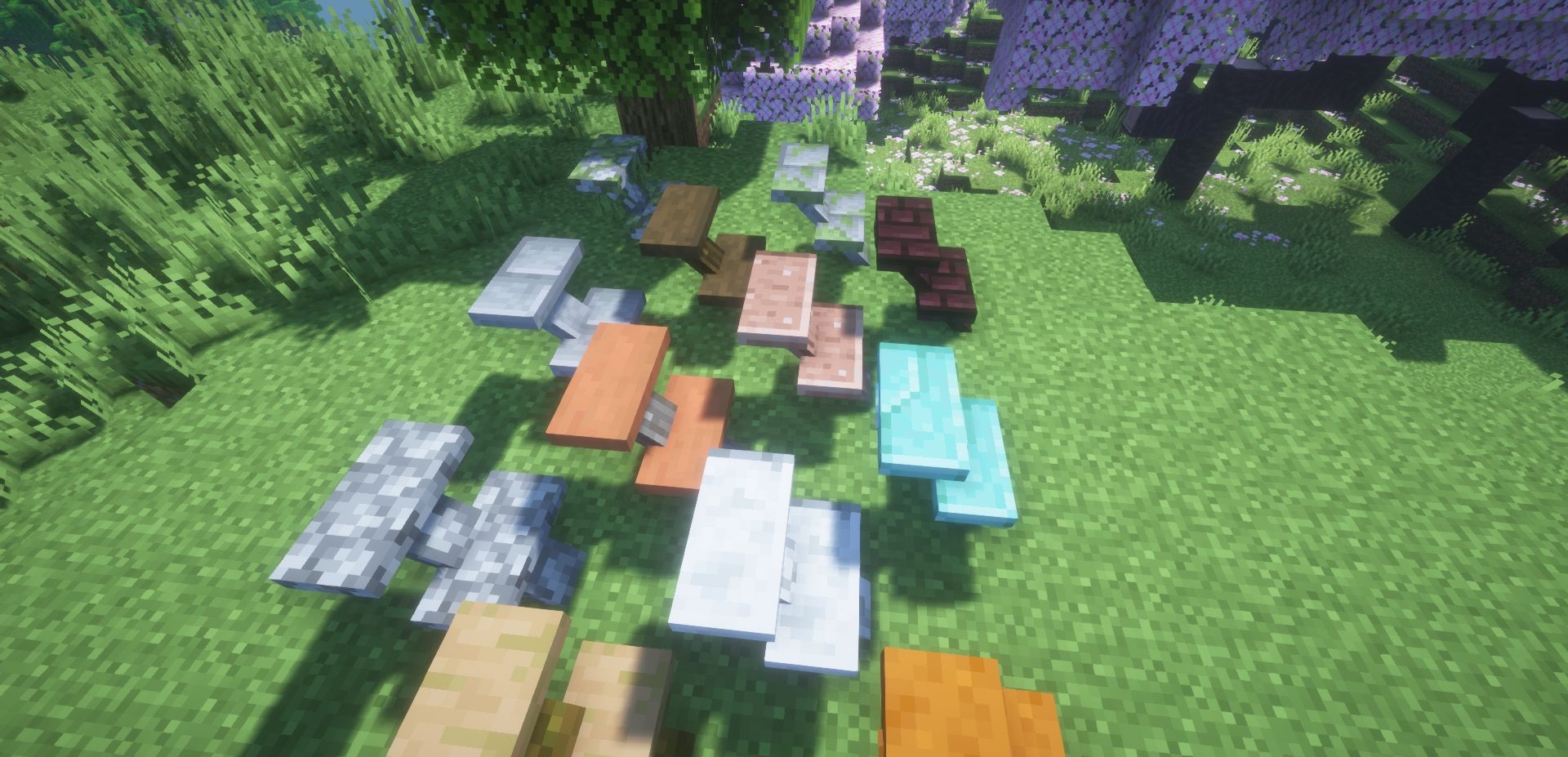 Современный дом с лестницами из Macaw's Stairs в Minecraft