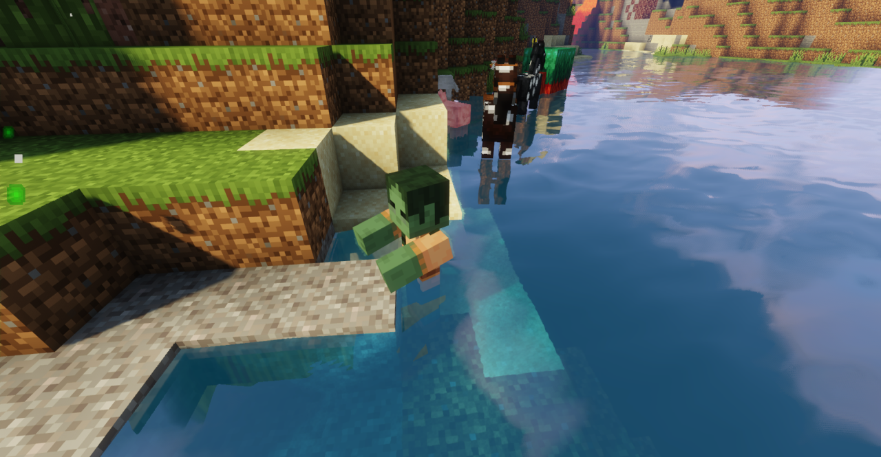 Сравнение старых и новых текстур коров и овец в Minecraft с Magex’s Modernized Mobs