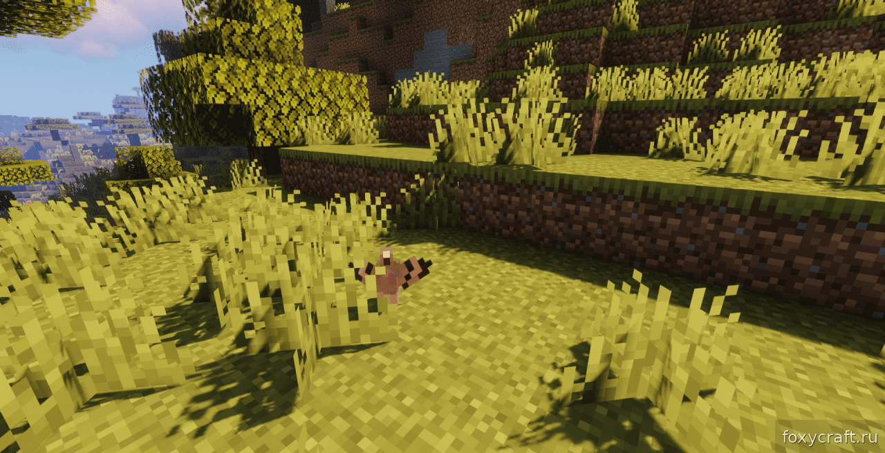 Голуби в разных биомах Minecraft с модом Magex’s Pigeons