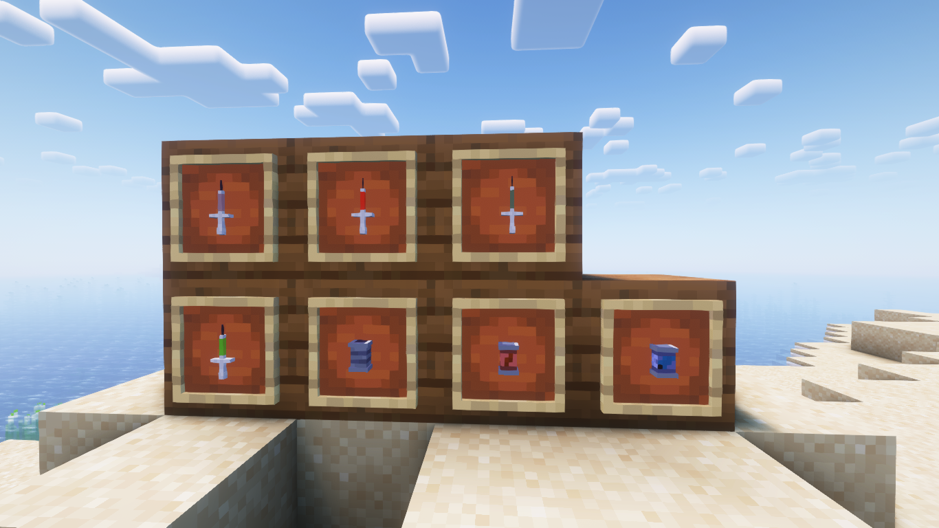 Редкие предметы в Minecraft, включая магические артефакты и инструменты