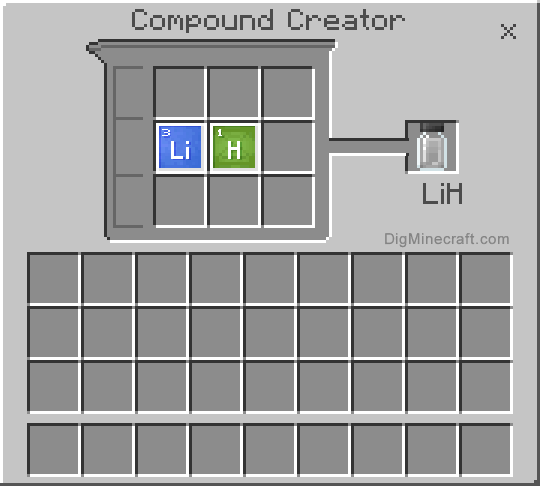 Создание химических соединений в Minecraft Education Edition