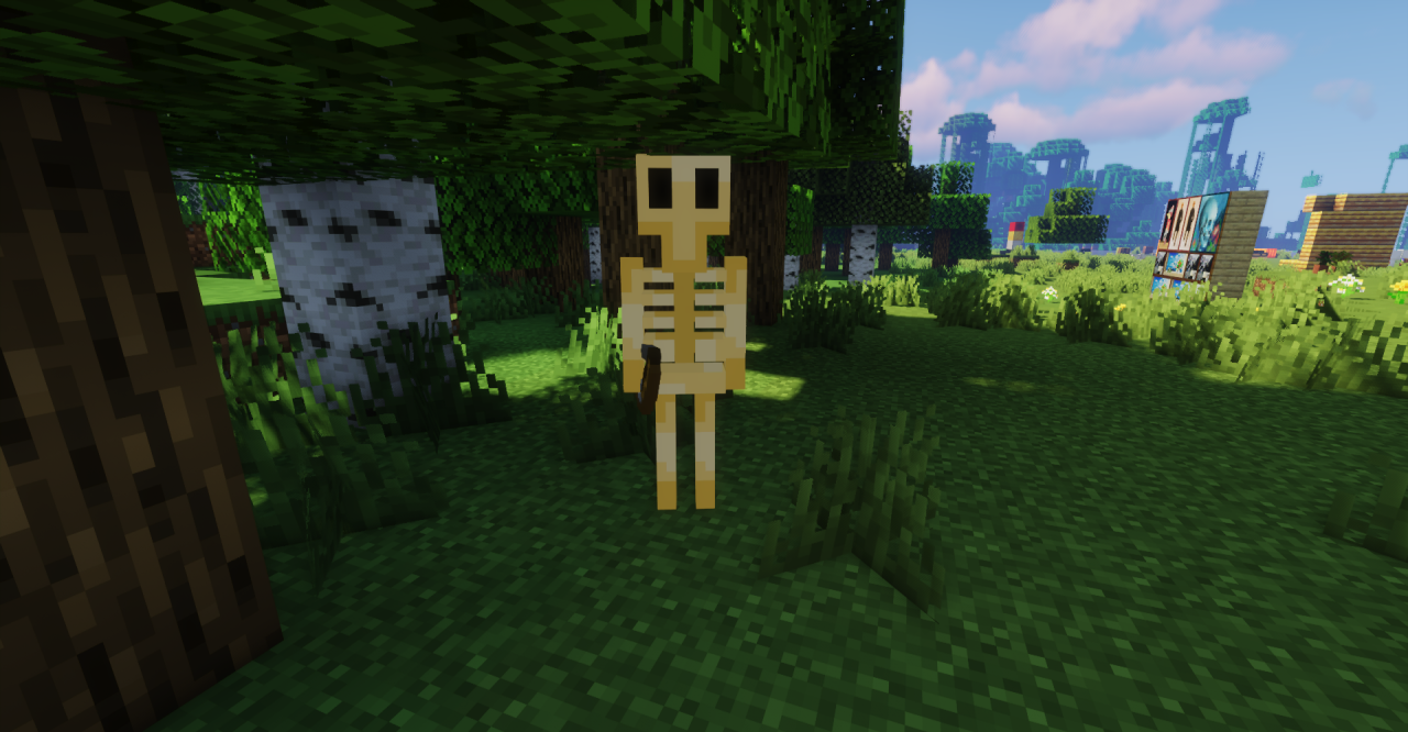 Пример изменённых текстур мобов в Malice Manifest для Minecraft