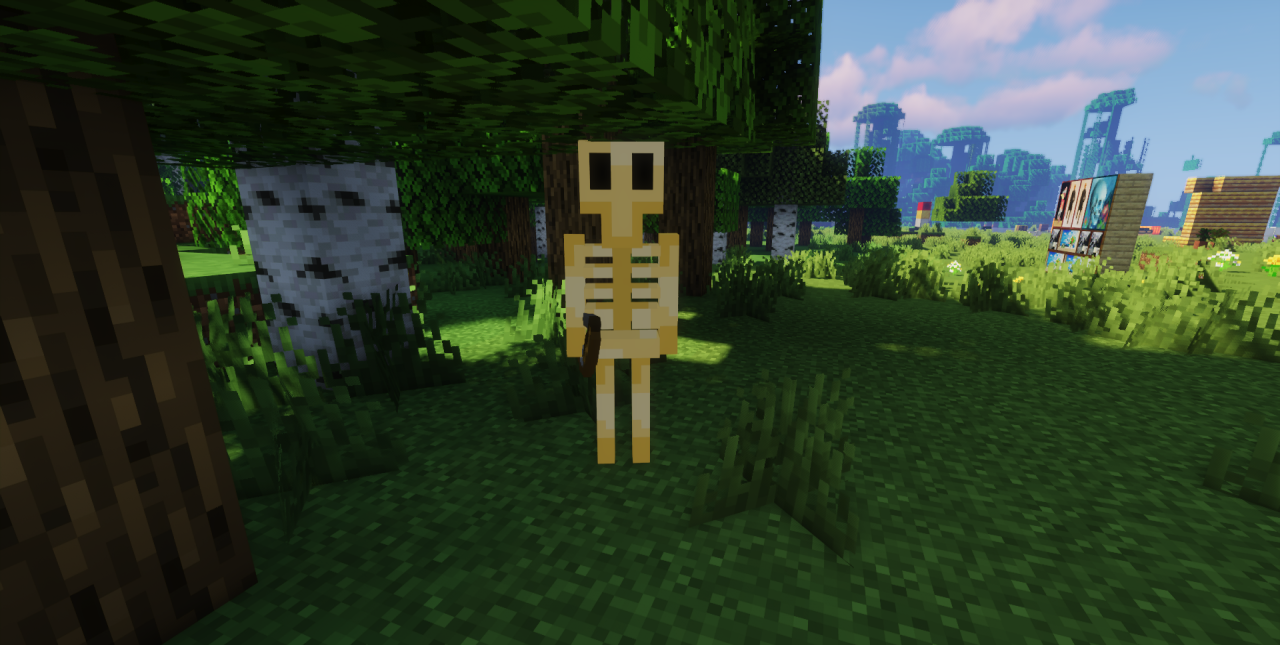 Игровой процесс Minecraft с модом Malice Manifest