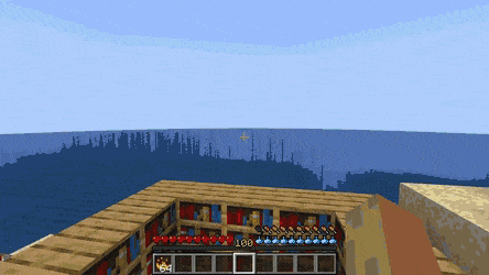Анимация применения огненного шара в Minecraft с модом Spells & Shields