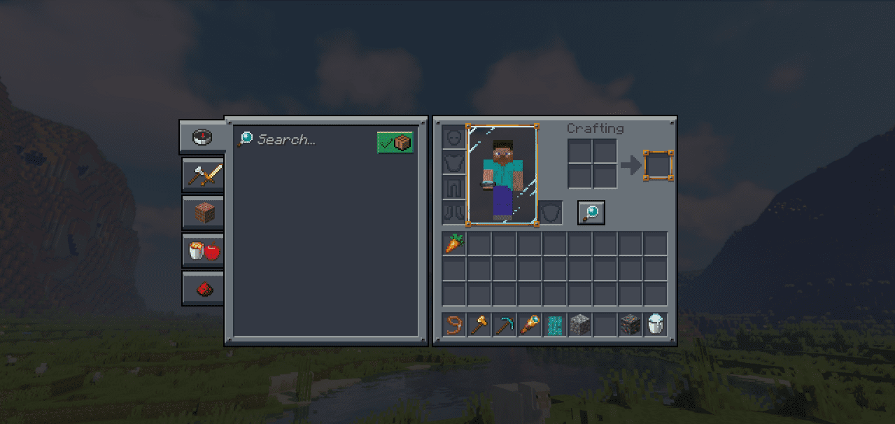 Настройки графики в Minecraft с примененным темным интерфейсом Mandala’s GUI