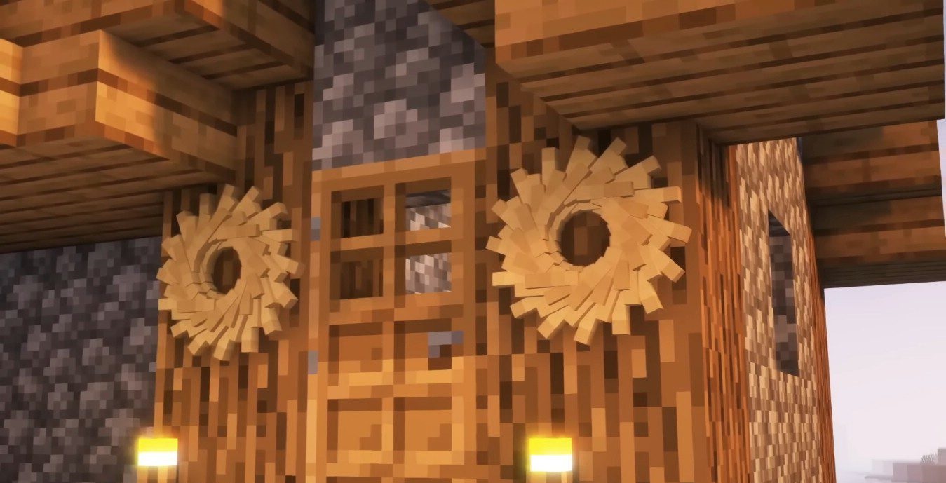 Готические декорации и страшные фонари в Minecraft с модом ManyIdeas Halloween
