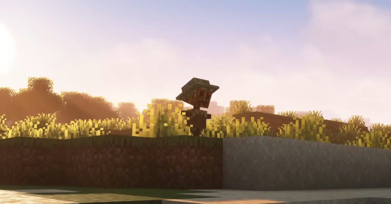 Чучела и тыквенные головы в Minecraft с модом ManyIdeas Halloween
