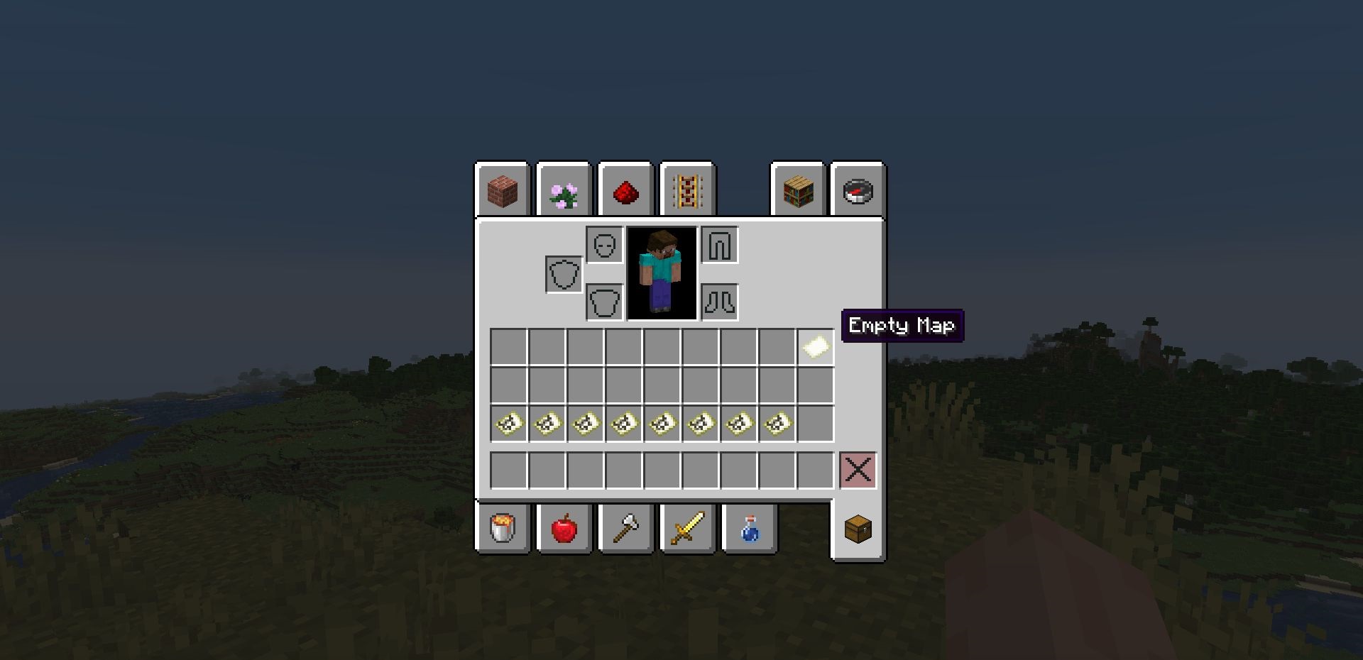 Готовый пример использования Map Tooltip в игре Minecraft