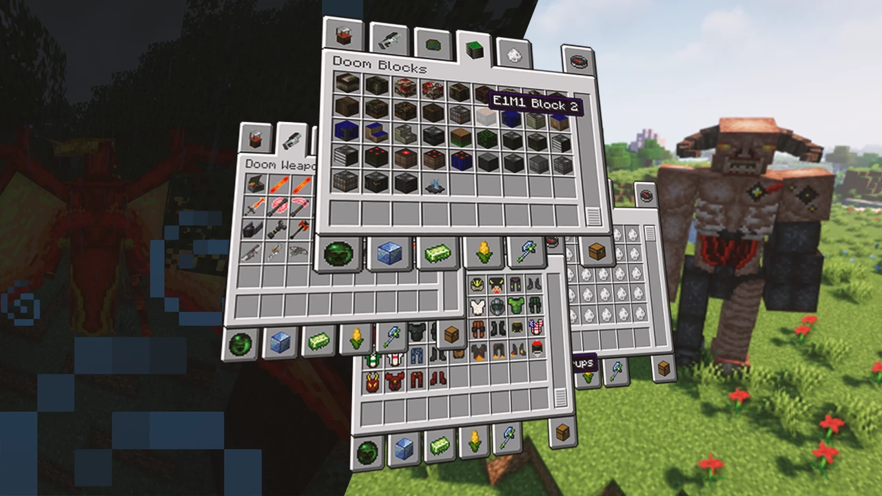 Игрок наслаждается закатом в Minecraft на фоне огромного построенного замка
