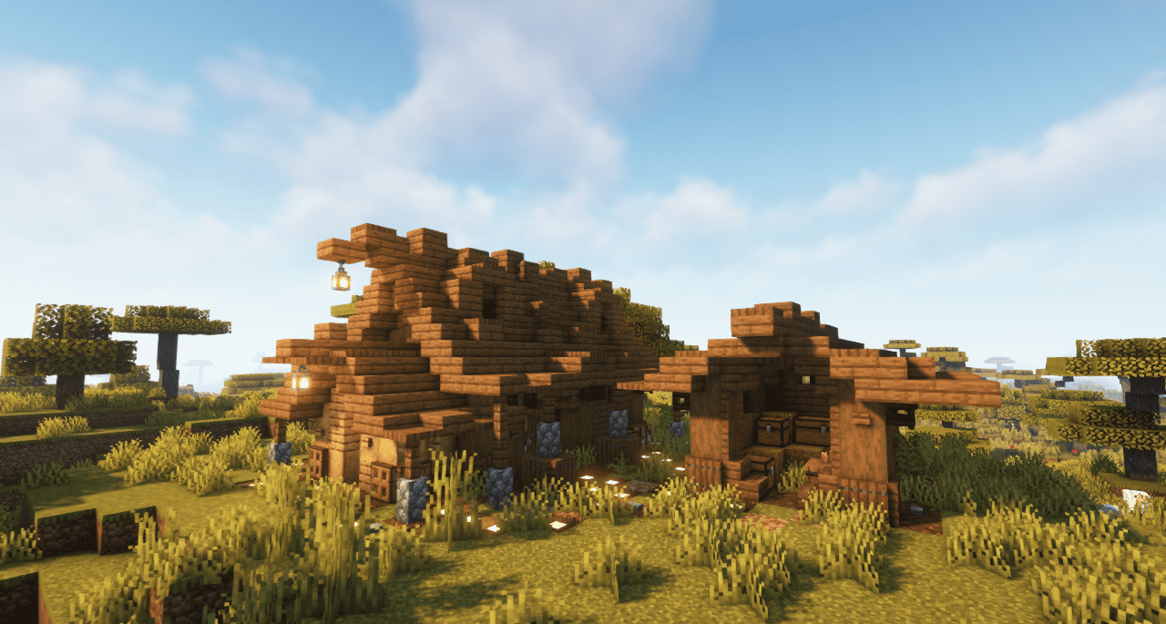 Деревня в средневековом стиле для Minecraft с новыми домами и дорогами