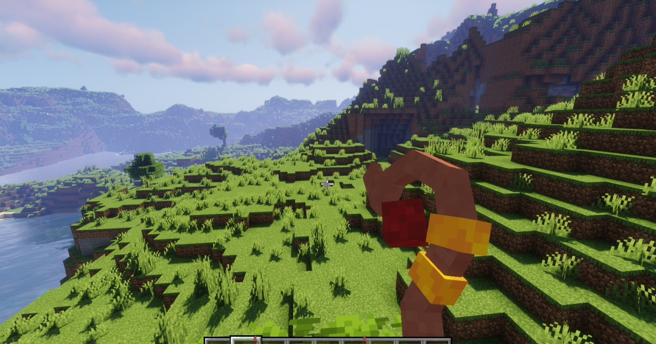 Геймплей с текстур-паком Megumin Rework в Minecraft