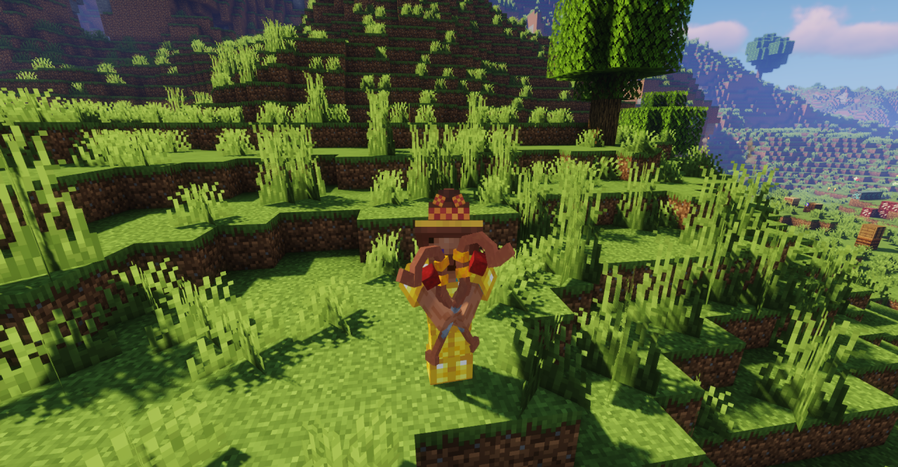 Мечи и магические предметы из текстур-пака Megumin Rework для Minecraft