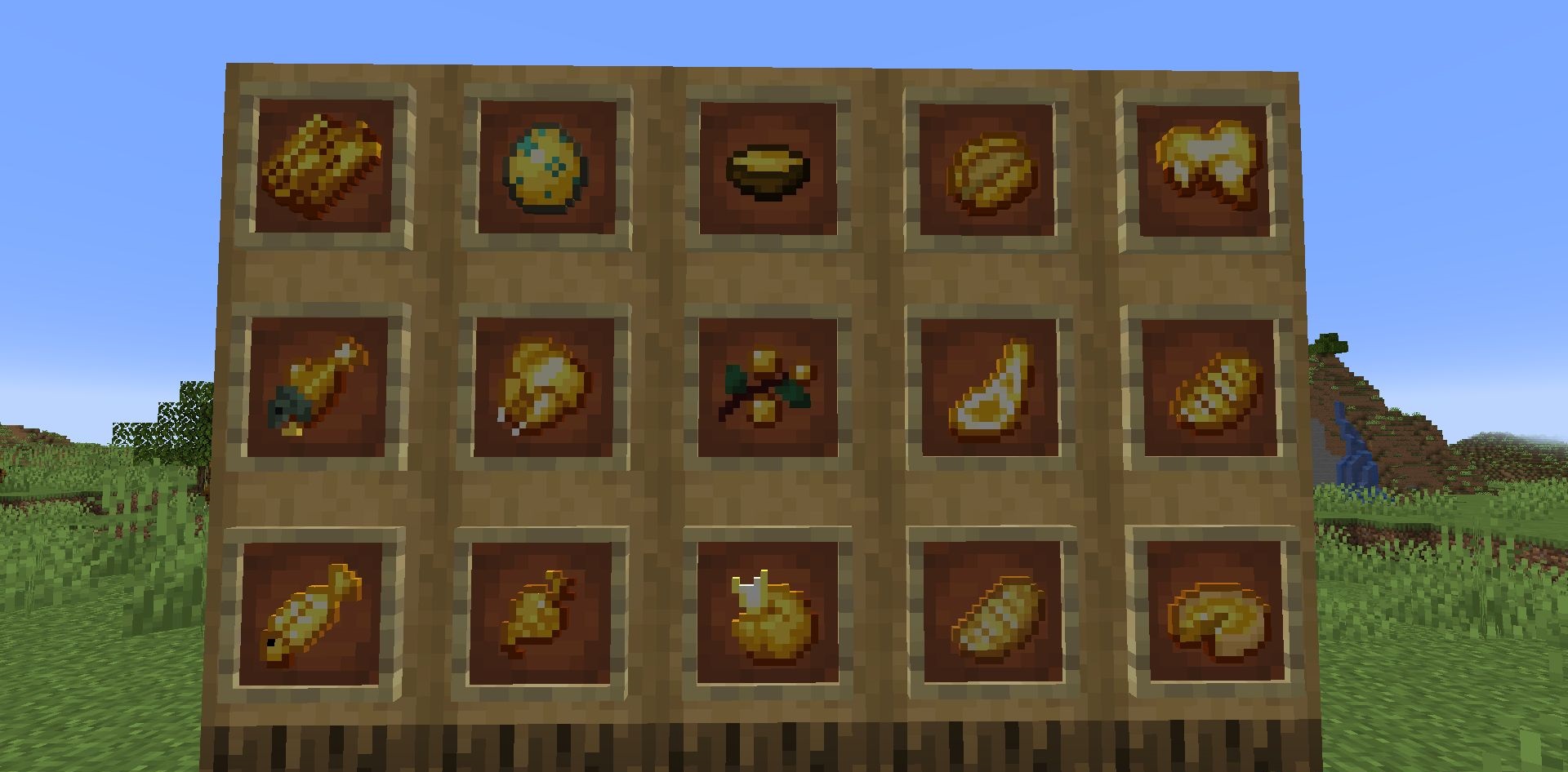 Игровой процесс с золотой едой в Midas Hunger для Minecraft