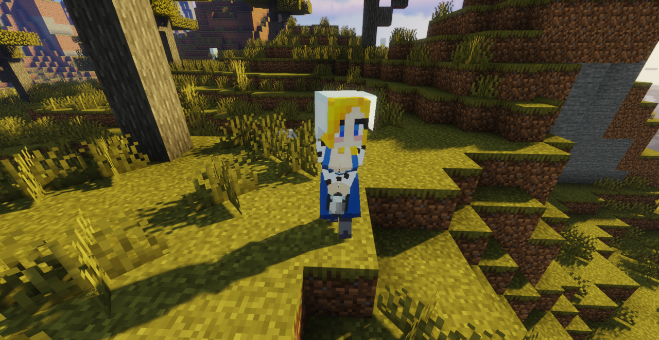 Игровой процесс Minecraft с модификацией Milk Maid в действии
