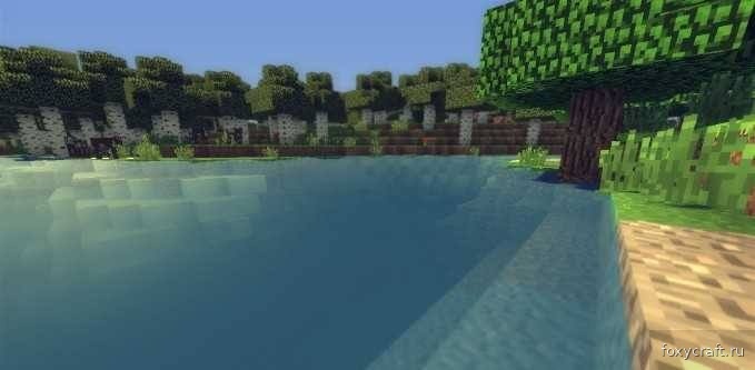 Деревня в Minecraft с шейдерами MineCloud: теплые огни домов и реалистичные тени