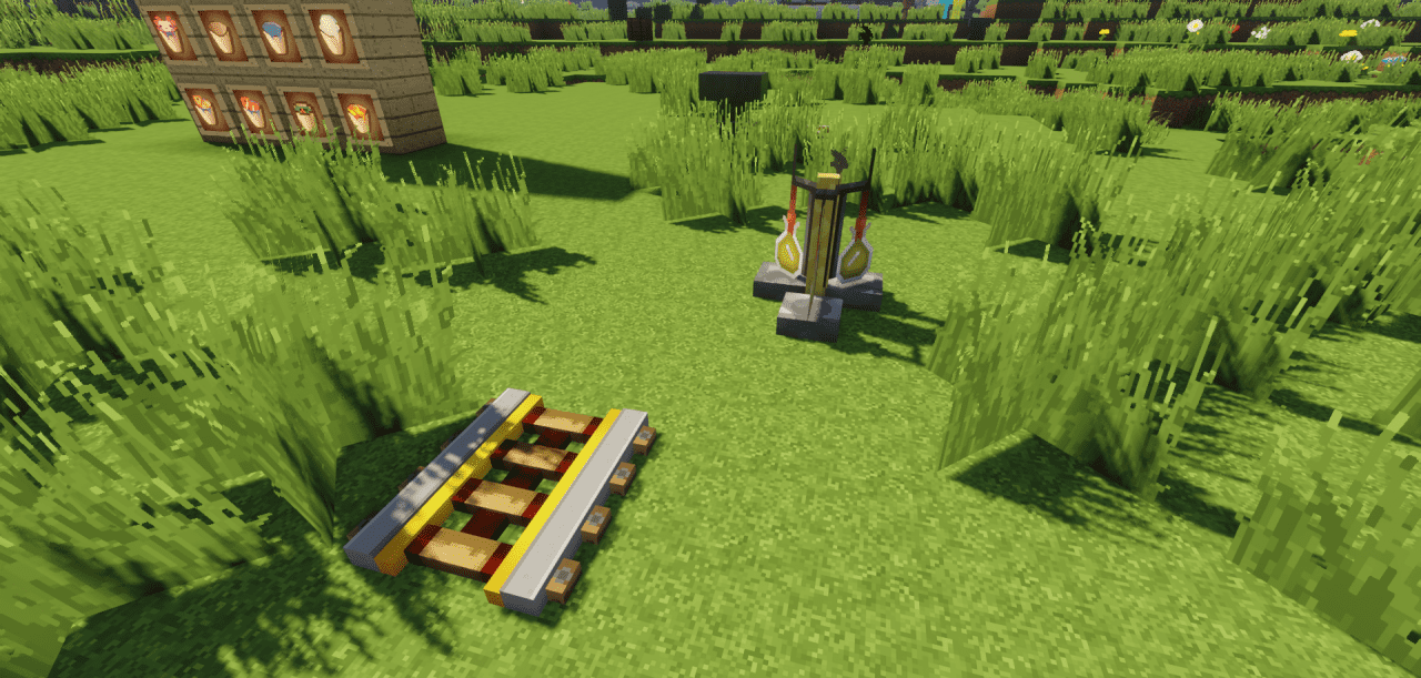 Горный пейзаж в Minecraft с улучшенными текстурами