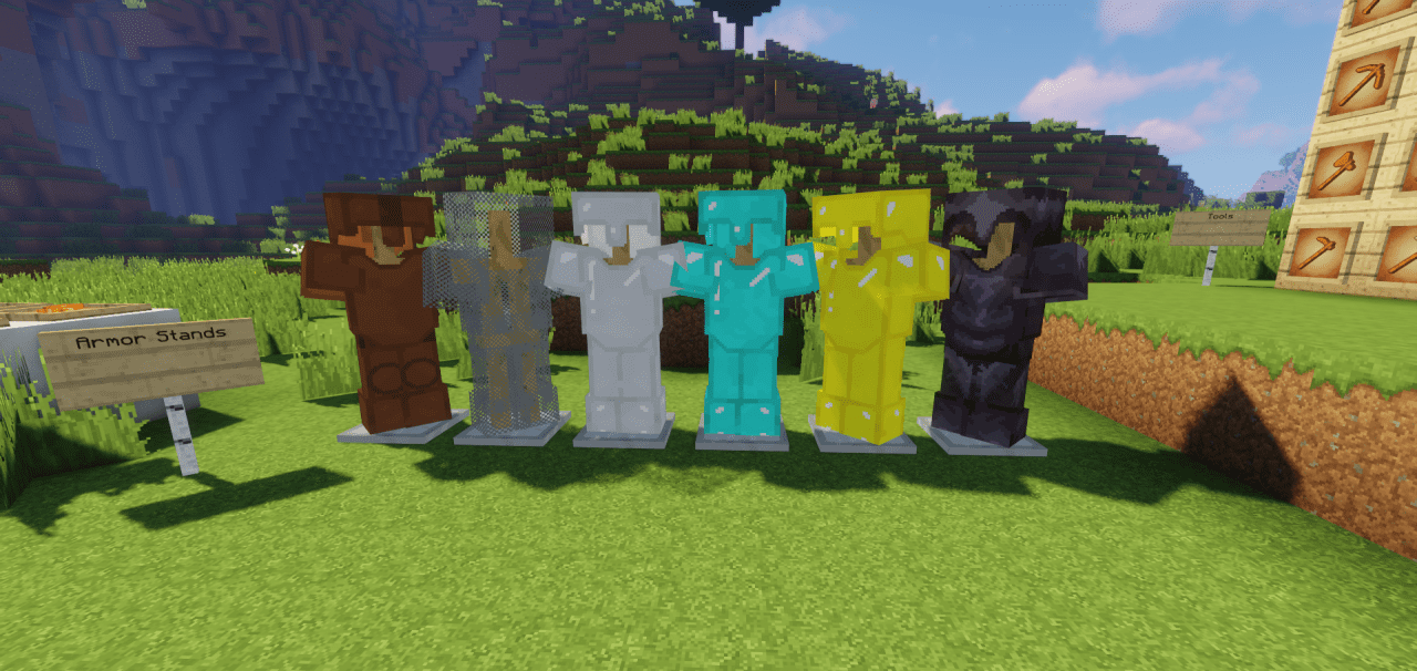 Ночной лес в Minecraft с шейдерами и реалистичным освещением