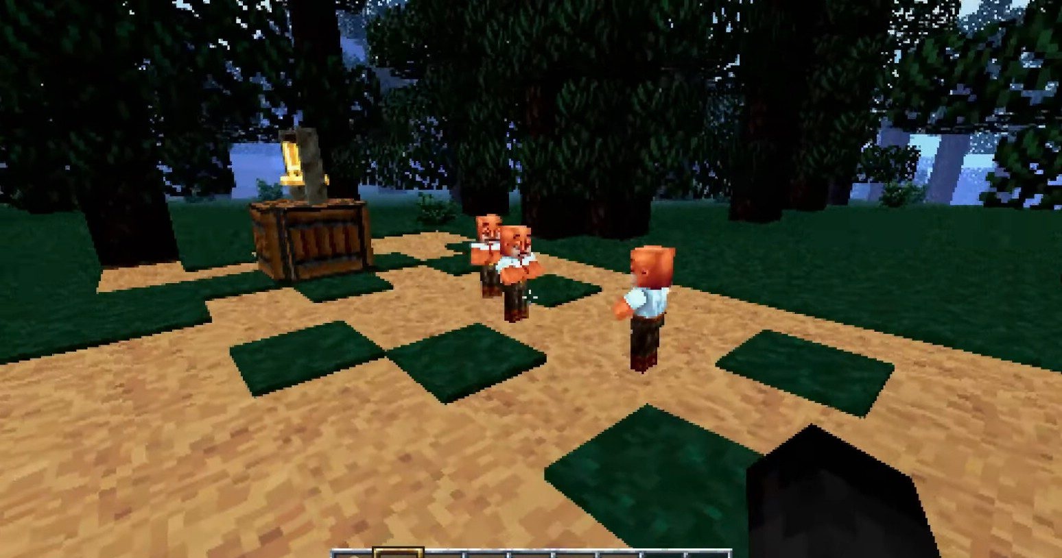 Minecraft с эффектами PS1: низкое разрешение, угловатые тени и текстуры