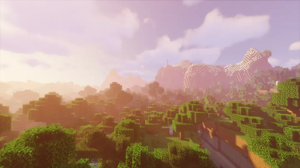 Игроки сражаются в PvP на сервере Minecraft