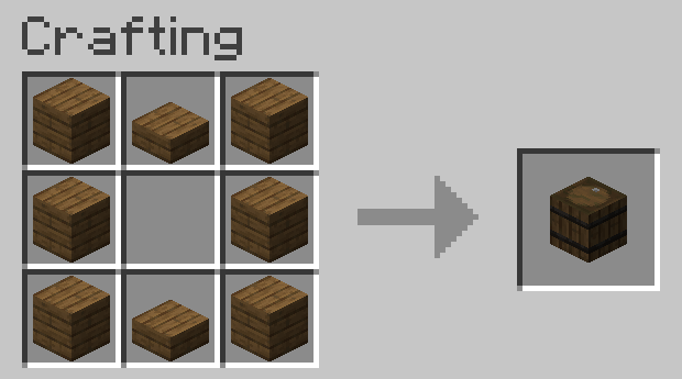 Процесс крафта декоративных элементов в Minekea для Minecraft