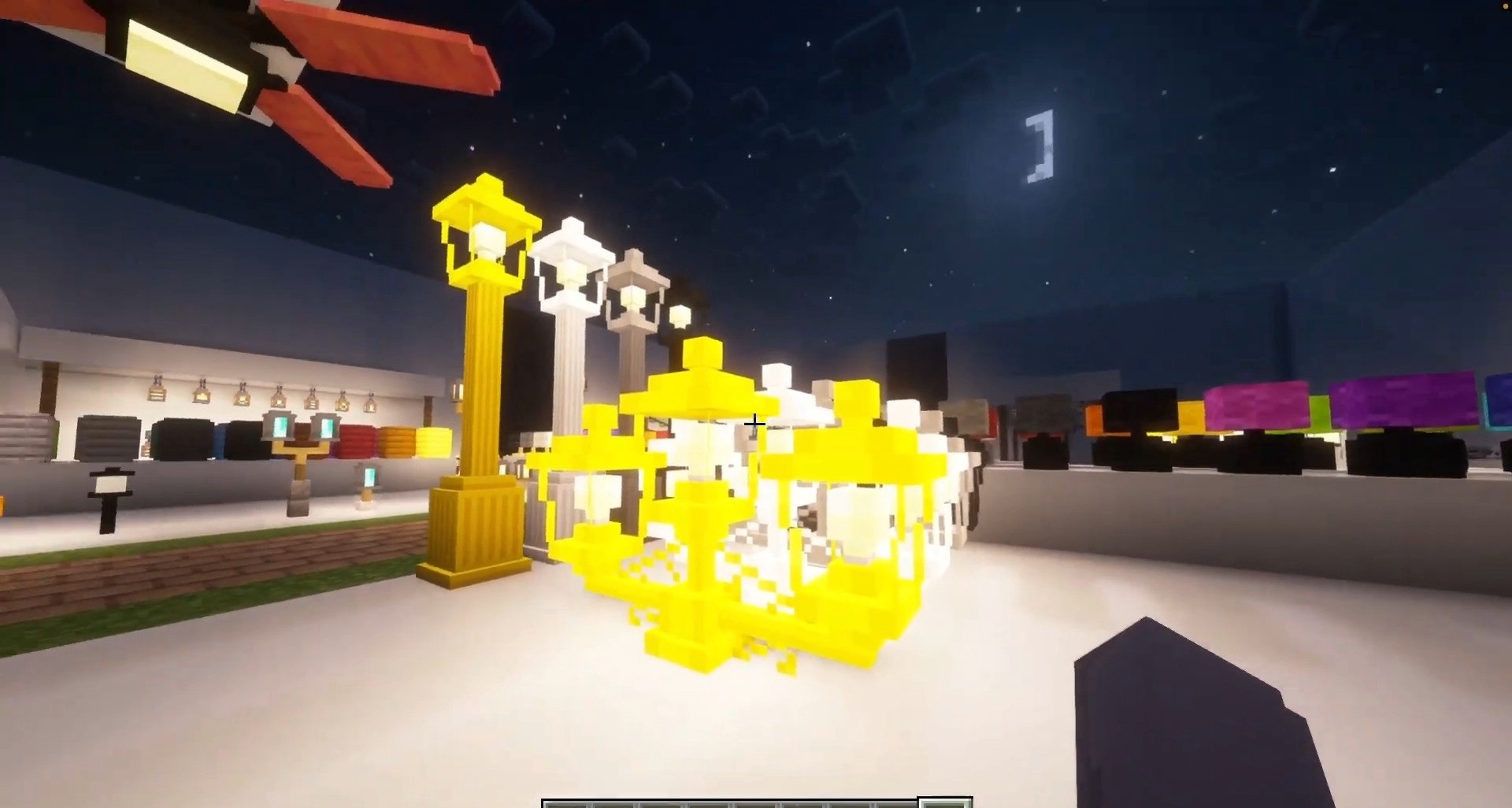 Эффектное освещение в Minecraft с использованием мода Moa Decor Lights