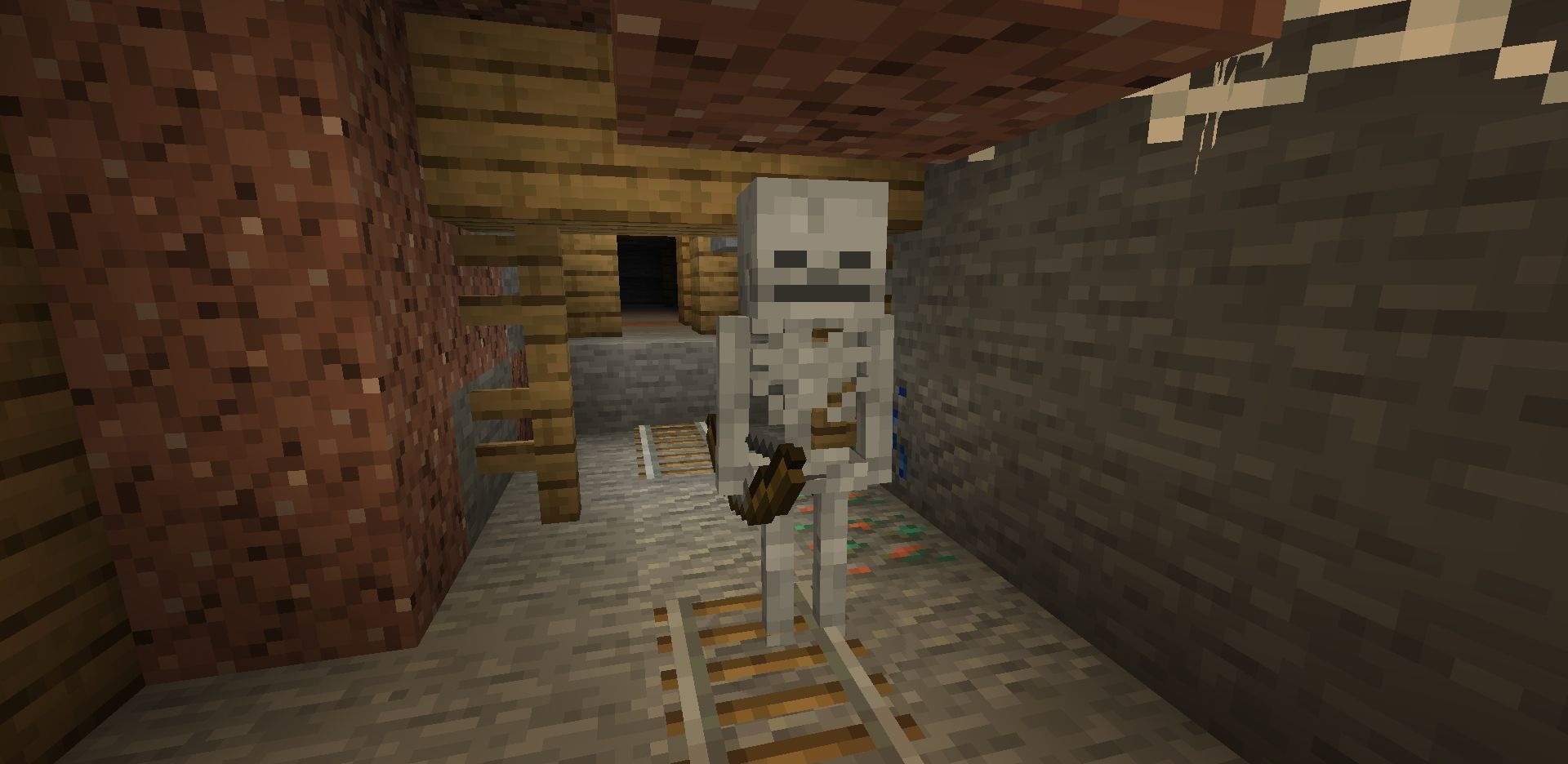 Зомби и криперы идут по рельсам в Minecraft благодаря моде Mobs On Rails