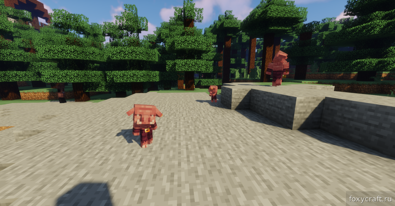 Демонстрация новых анимаций зомби и скелетов в Minecraft с пакетом Mobs Refreshed