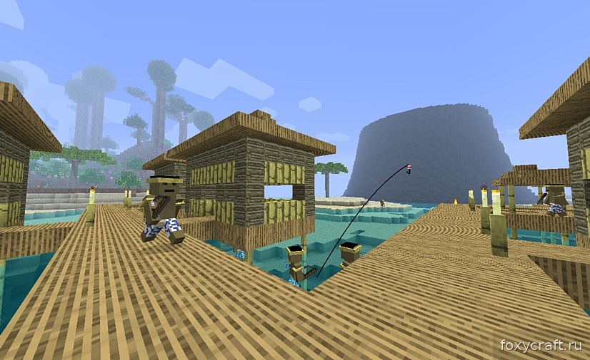 Мод Tropicraft добавляет тропические острова, пальмы и экзотических мобов