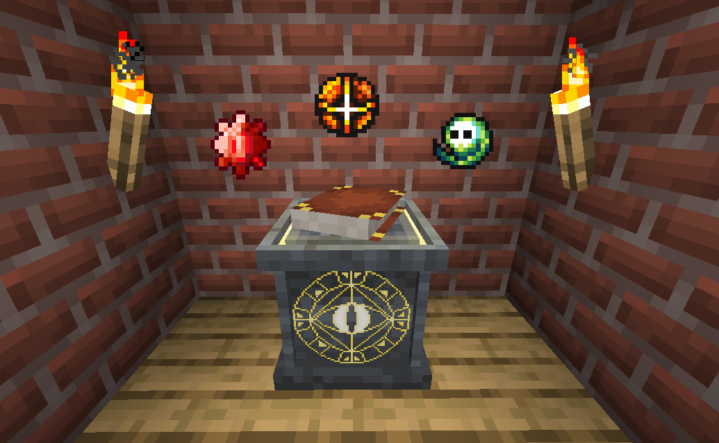 Интерфейс крафта в Minecraft с различными рецептами создания предметов