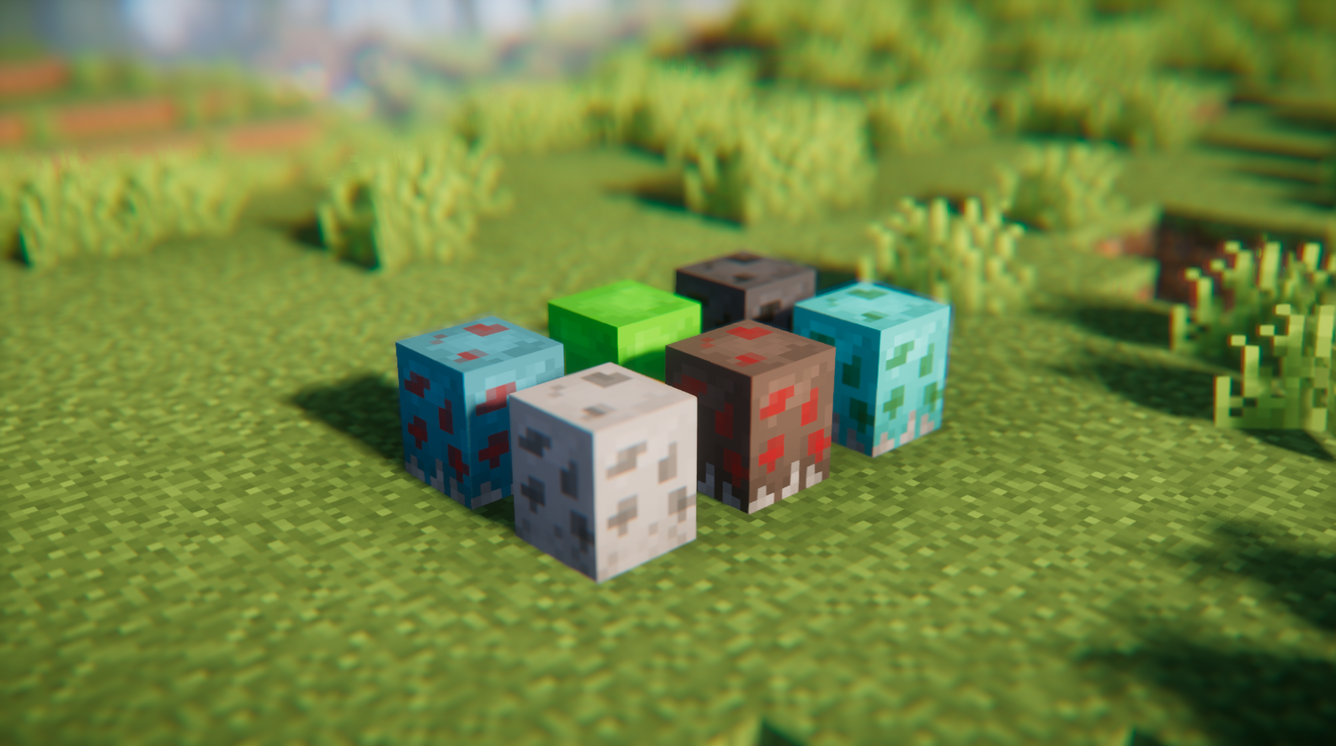 Пример расположения яиц монстров в пещере Minecraft
