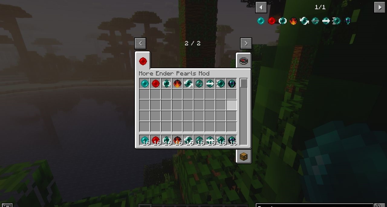 Различные типы жемчужин Эндера в моде More Ender Pearls для Minecraft