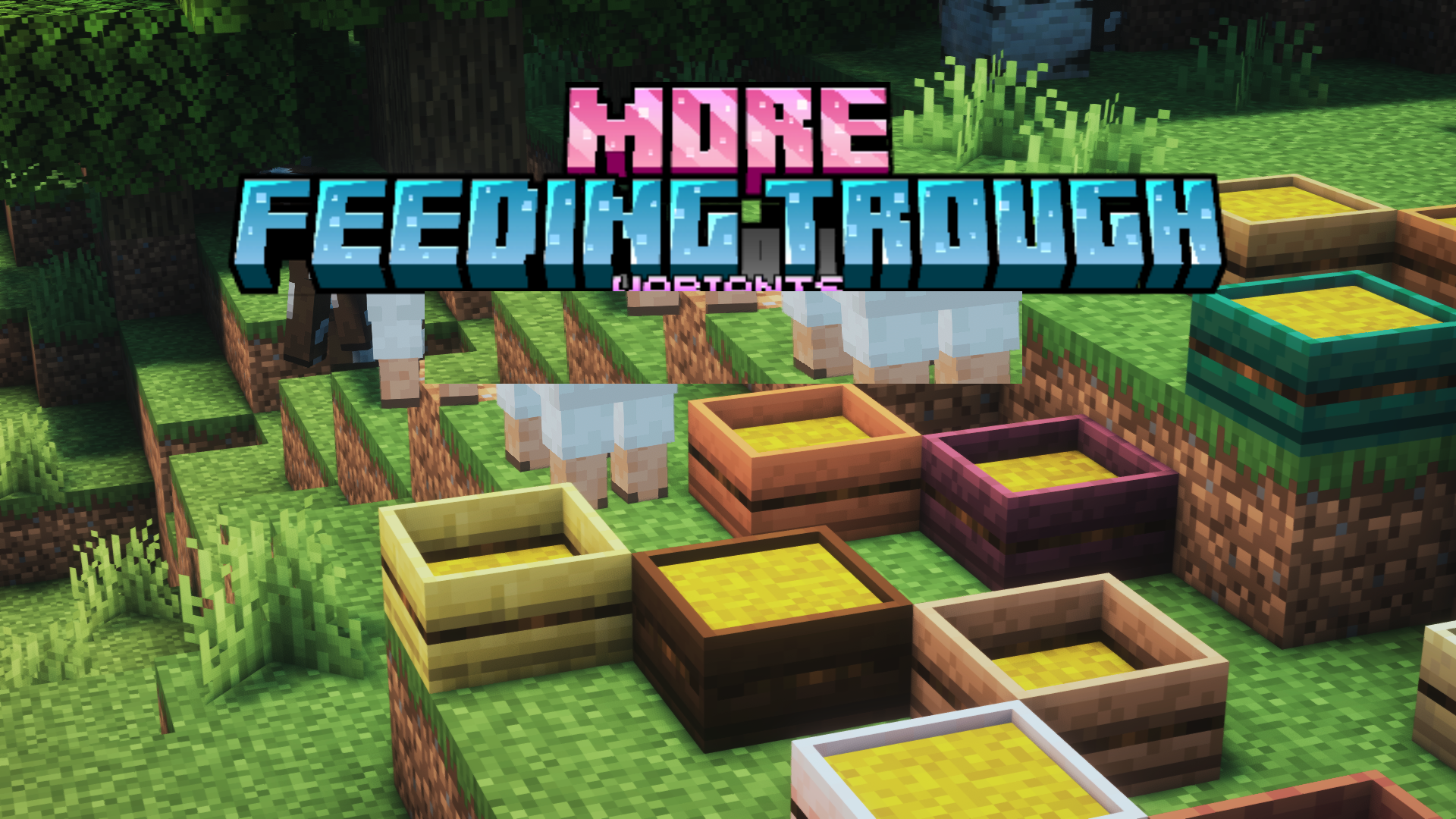 More Feeding Trough Variants для Minecraft 1.20.6