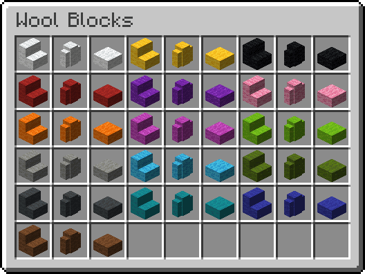Разнообразие новых плит и лестниц в моде More Slabs Stairs and Walls для Minecraft