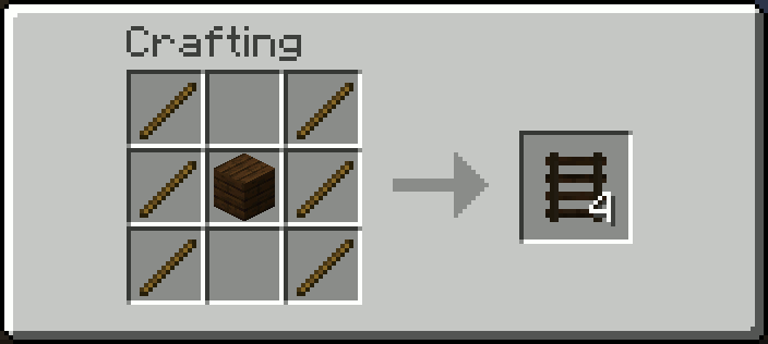 Анимация установки и работы мода More Ladders в Minecraft