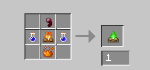 Интерфейс крафта новых костров в Minecraft с модом More Campfires