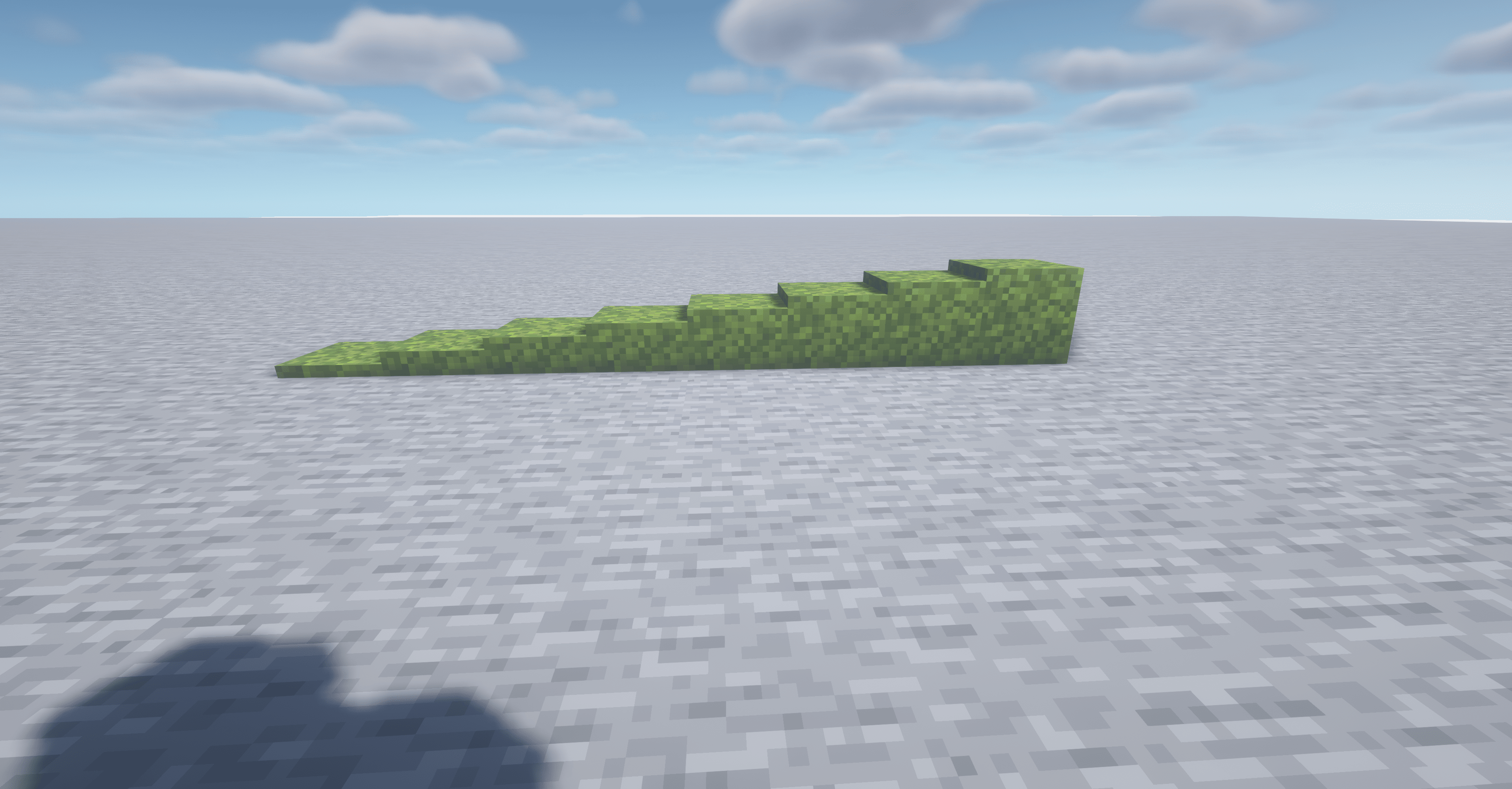 Пример использования слоёв мха для декора в Minecraft